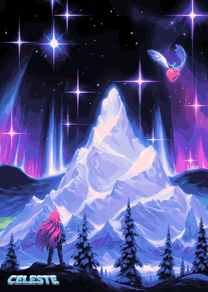 Celeste Mountain Digital Art