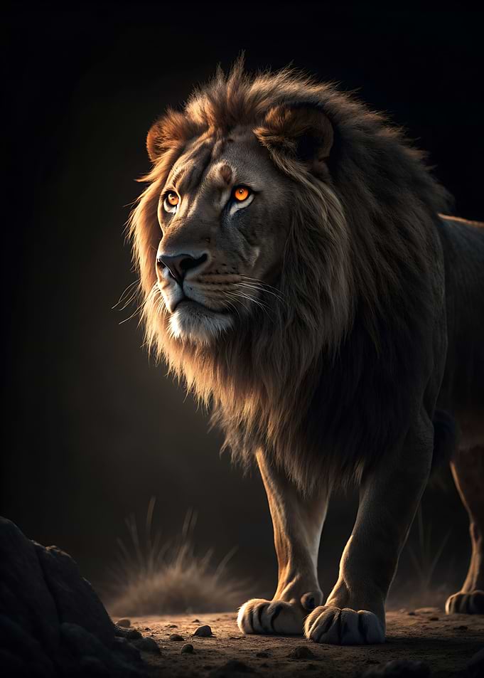 Majestic Lion Portrait