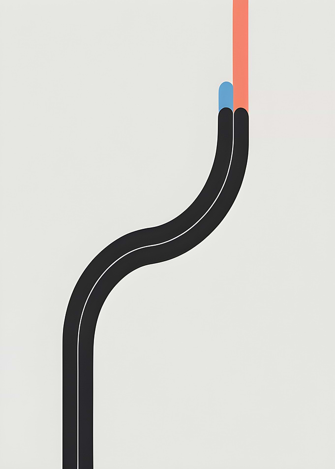 Minimalist Abstract Lines Art