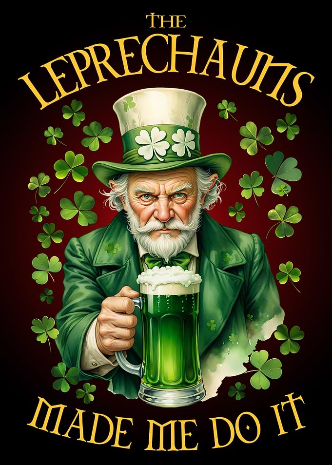 Leprechauns St. Patrick's Day Beer art