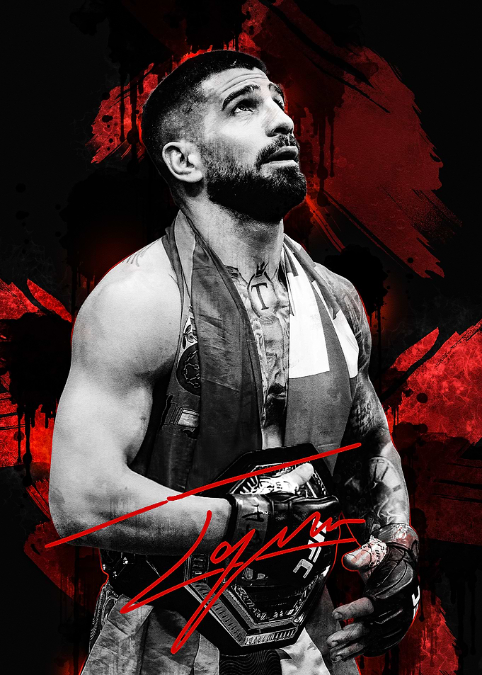 Ilia Topuria UFC Champion Portrait