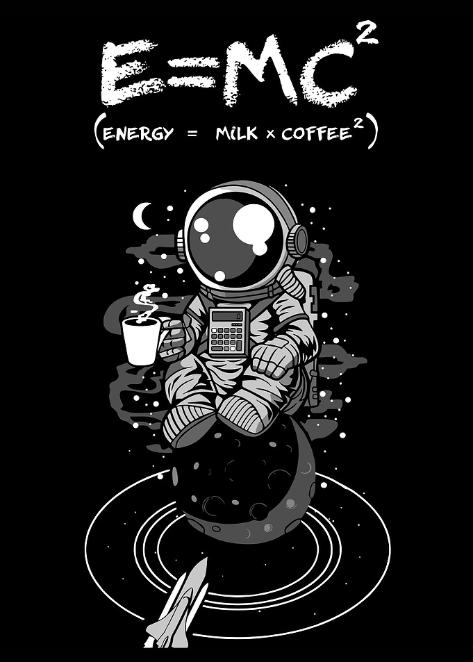 Astronaut Coffee Break in Space