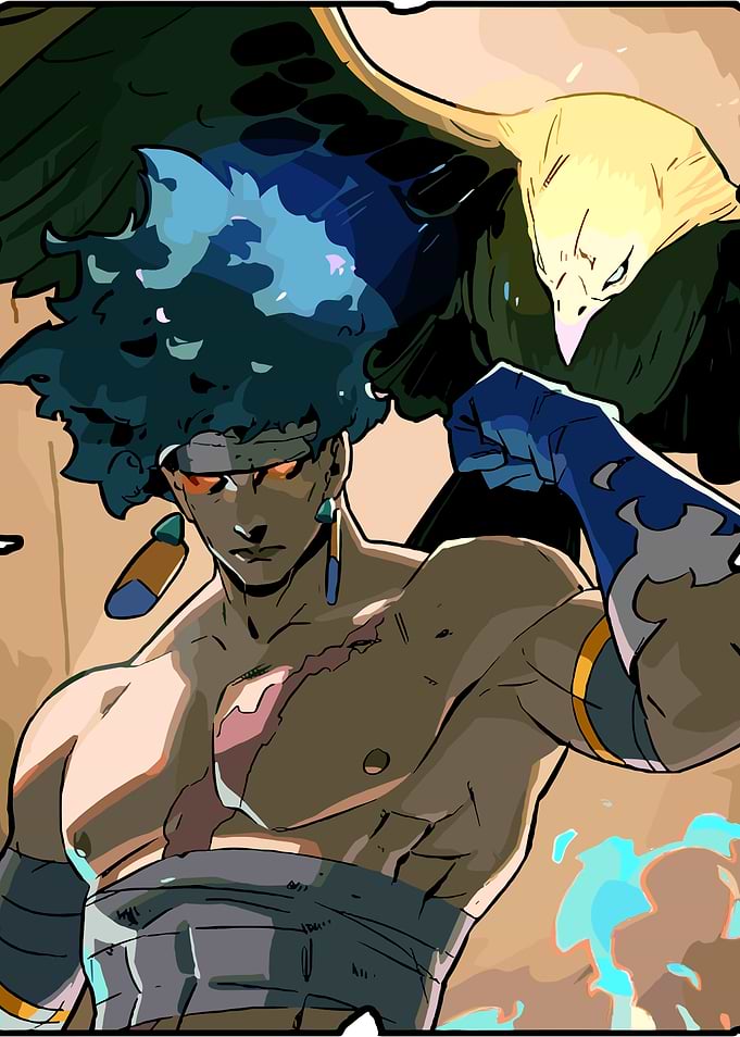 Hades Game Character and Eagle