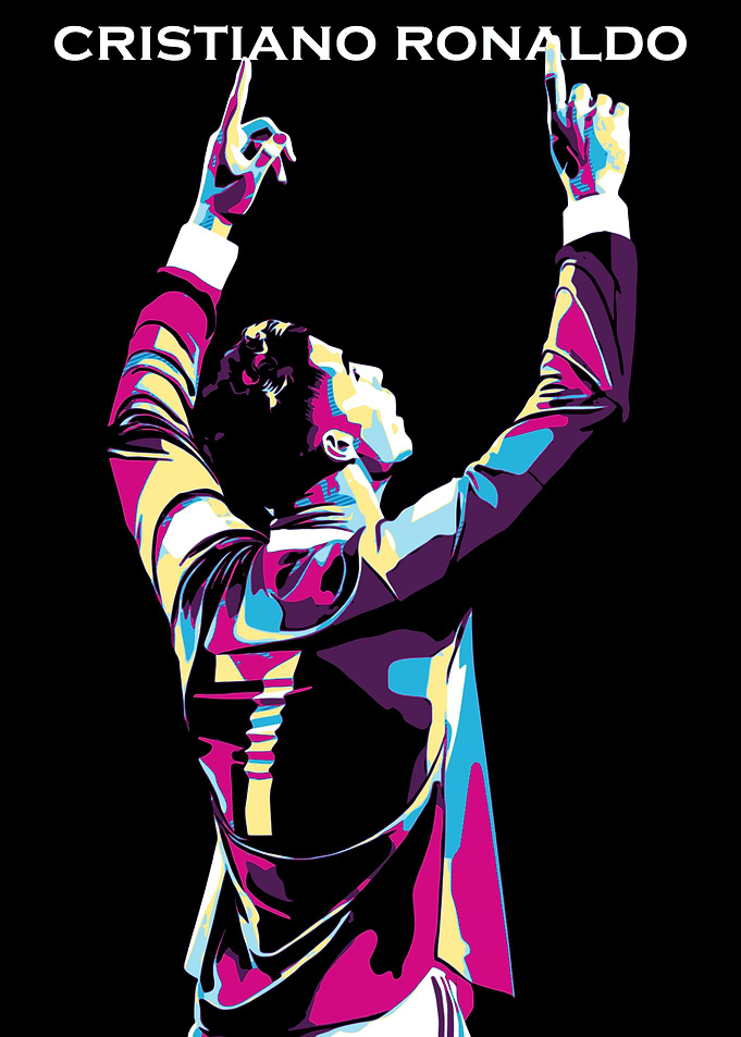 Cristiano Ronaldo Pop Art Illustration