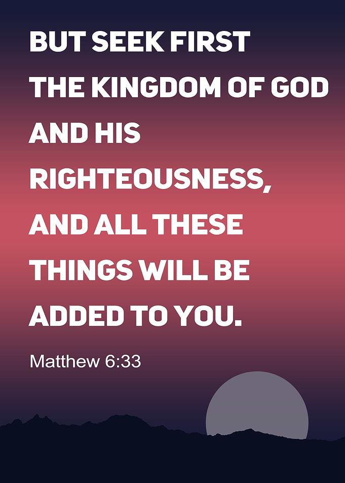 Bible Verse Matthew 6:33 | Jesus Scriptures Motivation