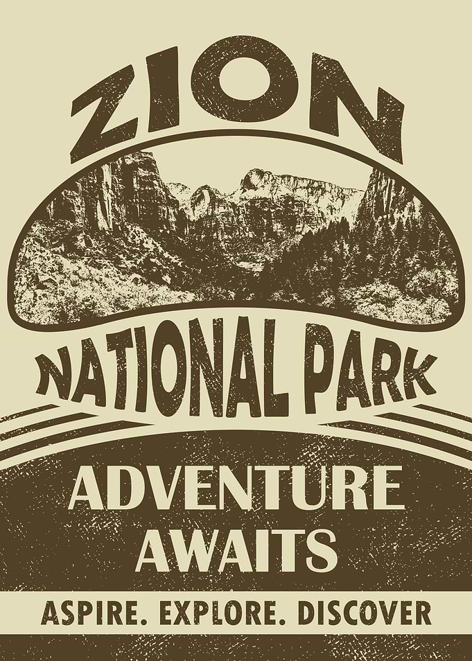 Zion National Park: Adventure Awaits Poster