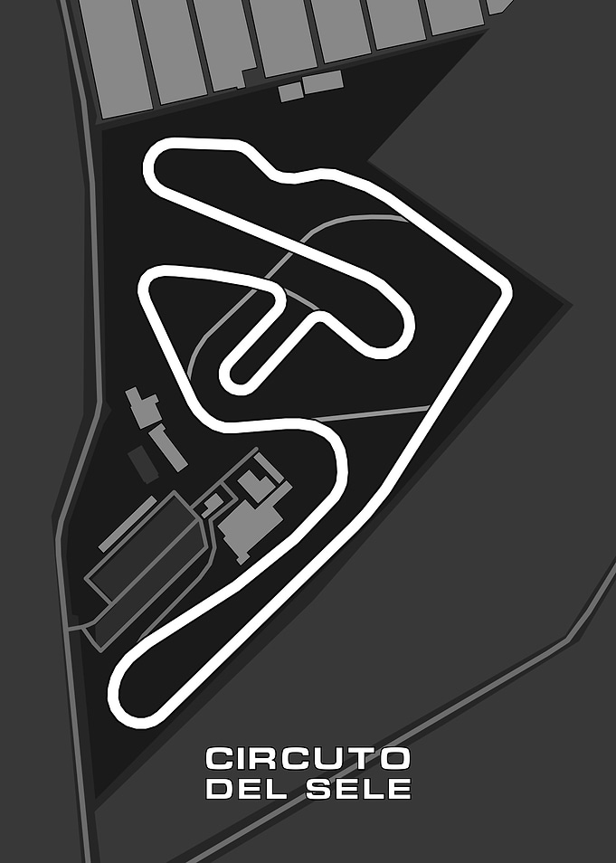Circuito del Sele Race Track Map
