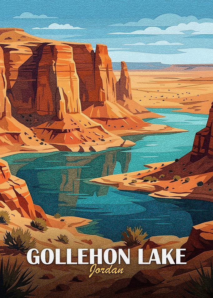 Gollehon Lake, Jordan Landscape Art