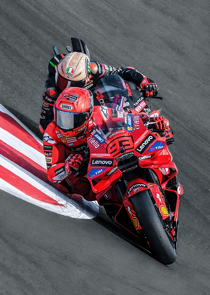 Motorcycle Racing on Track