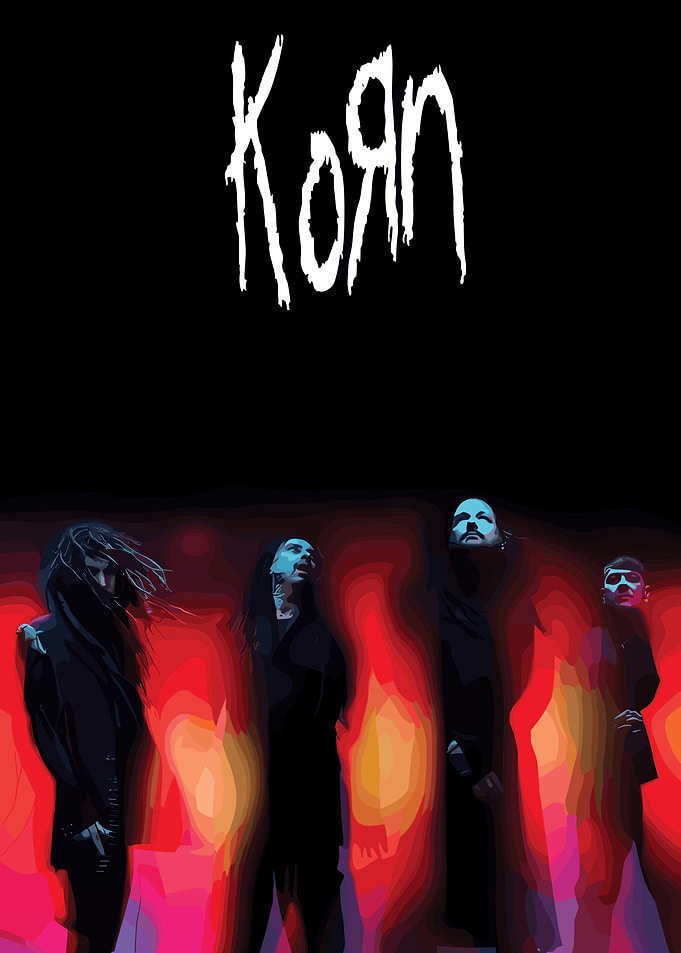 Korn Band Illustration