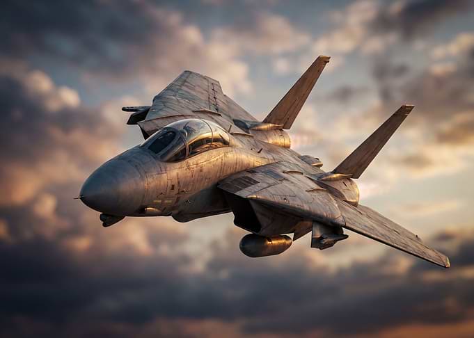 Fighter Jet in Flight