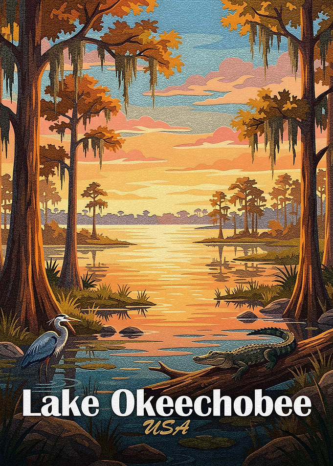 Lake Okeechobee, Florida Landscape Art