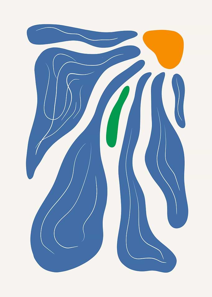 MATISSE | Blue Foral O