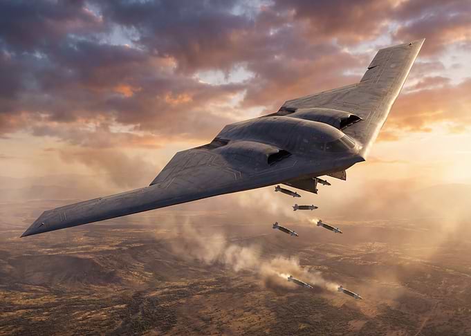 B-2 Spirit Bomber in Flight