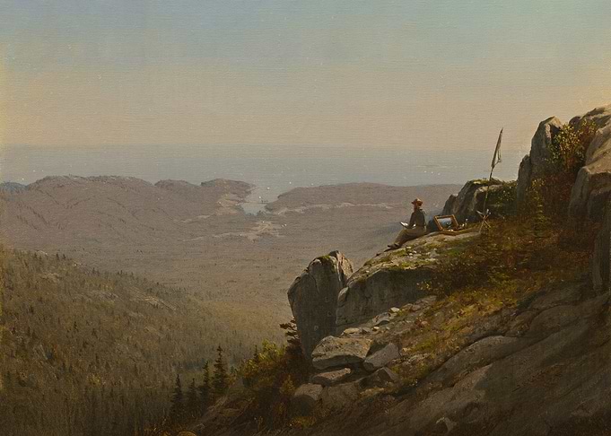 The Artist Sketching at Mount Desert, Maine