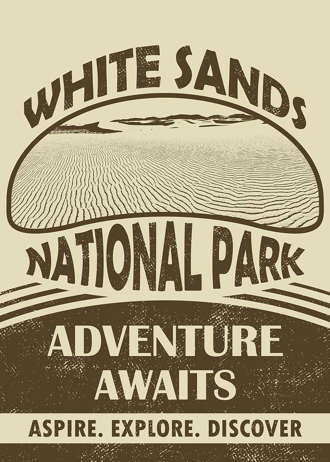 White Sands National Park: Adventure Awaits Poster