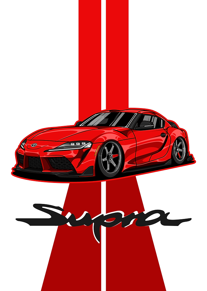 Toyota Supra MK-V Stripes