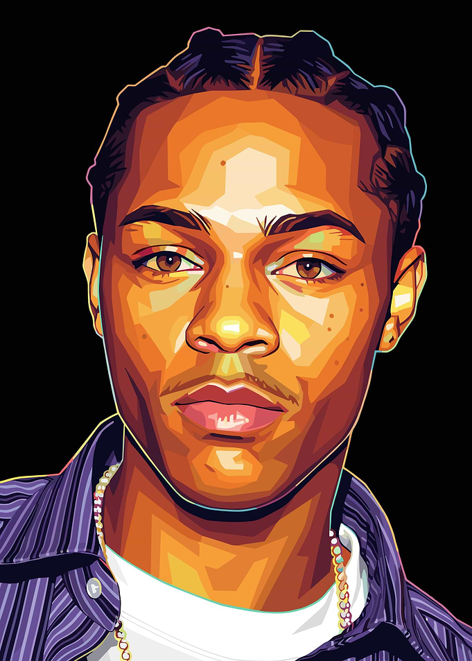 Bow Wow Portrait Digital Art