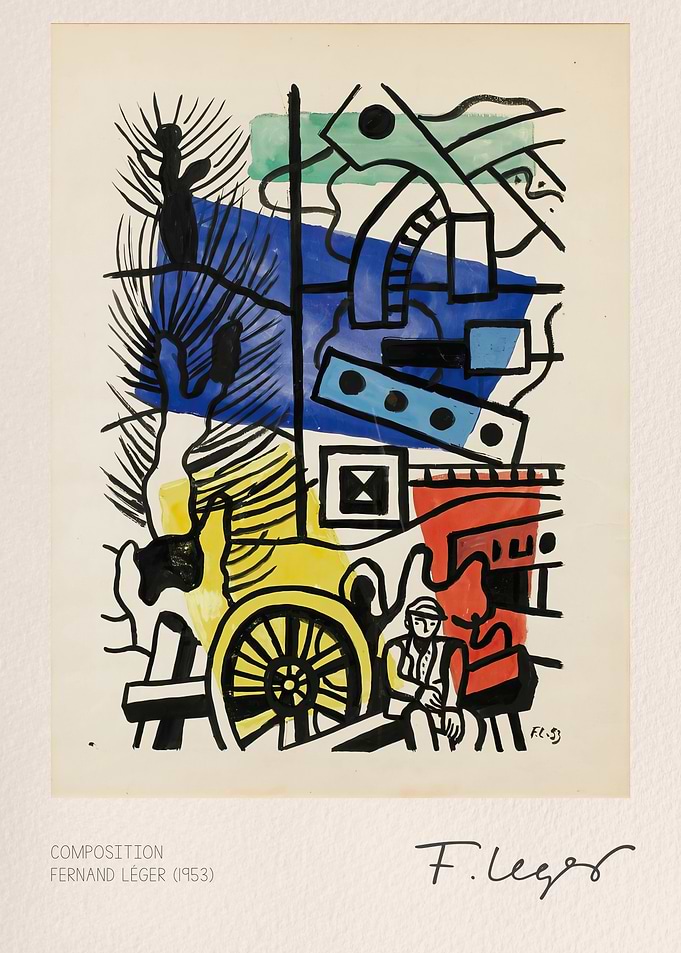 Fernand Leger Composition Abstract Art