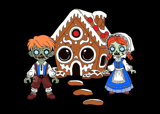 Zombie Hansel and Gretel Gingerbread House