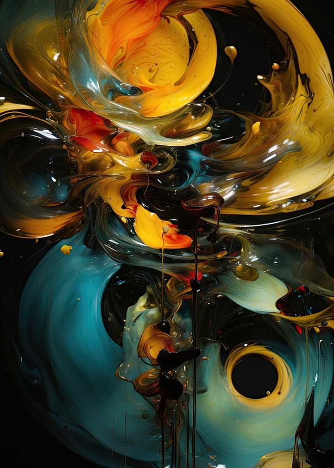 Abstract Swirls of Color
