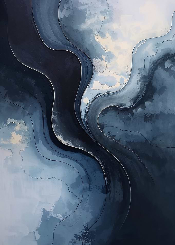 Silent Tides – Abstract Expression of Sadness