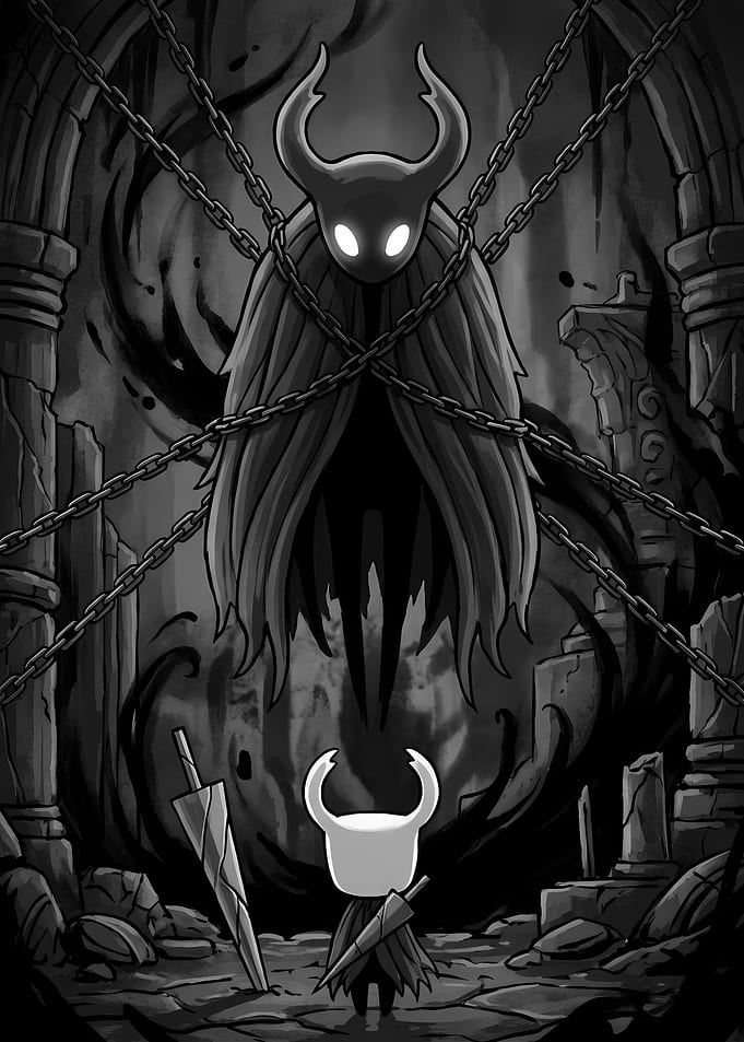 Hollow Knight Confrontation in Ruins