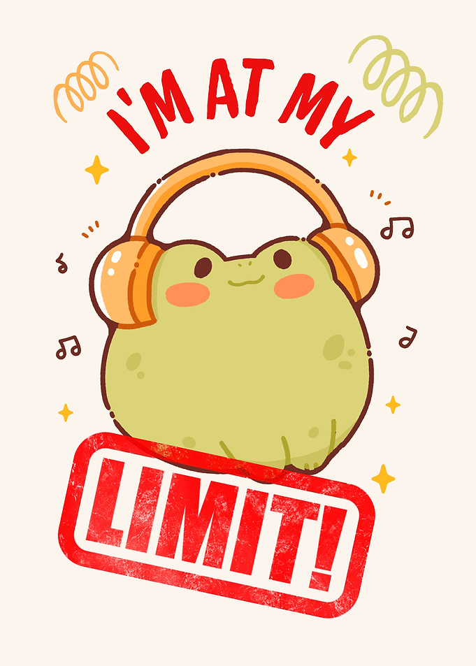 I'm at my limit frog