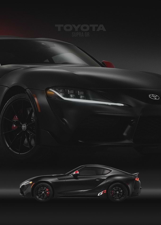 Toyota Supra GR Black Car