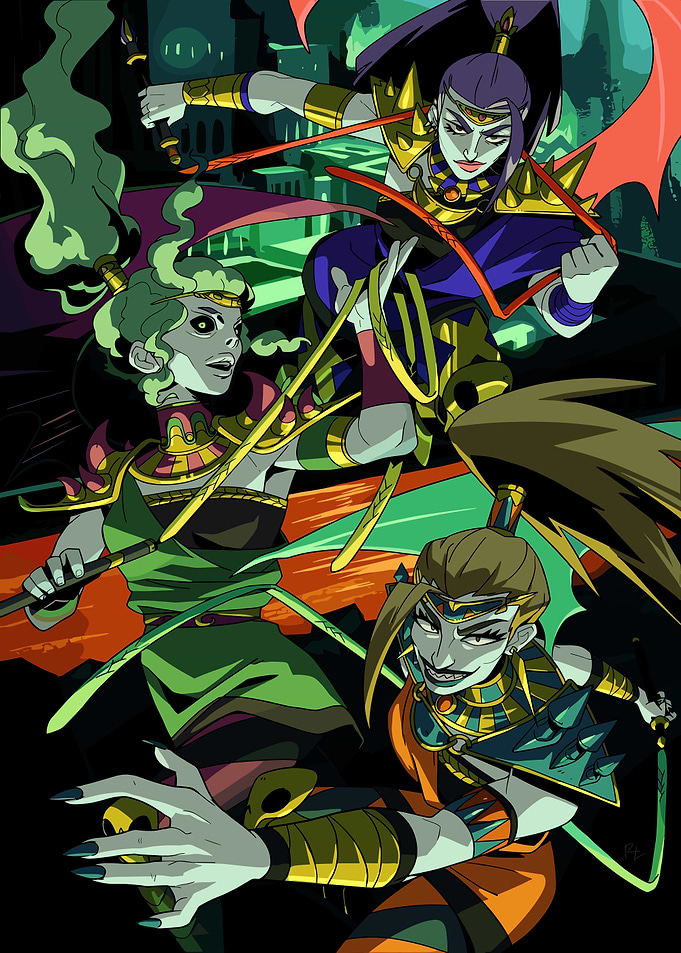 Hades Game Characters Illustration