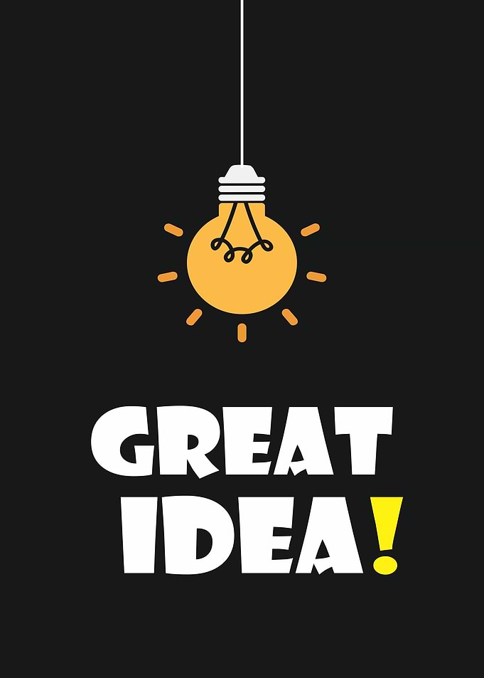 Great Idea Lightbulb Illustration