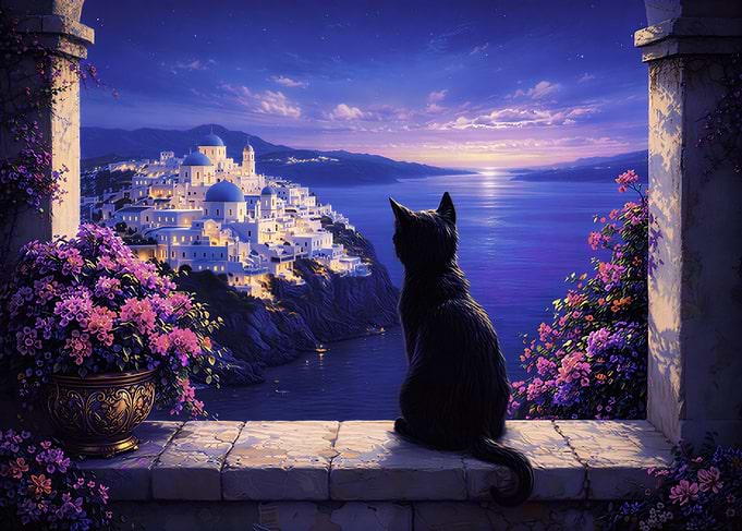 Santorini Indigo Twilight