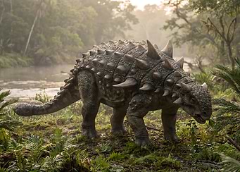 Ankylosaurus in a Lush Environment