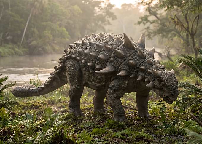 Ankylosaurus in a Lush Environment