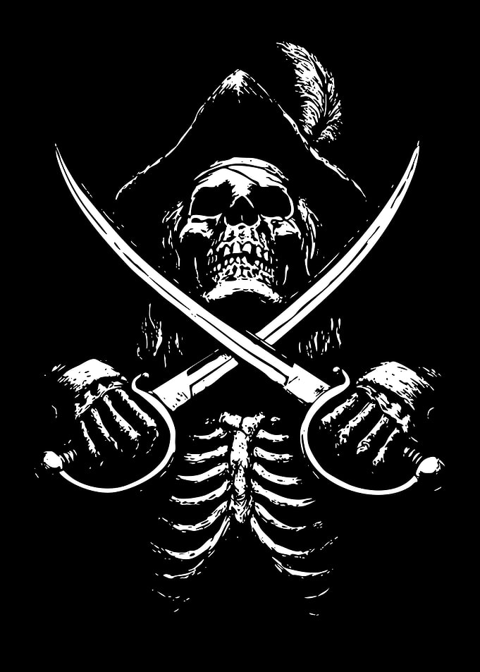 Pirate Skull with Crossed Swords