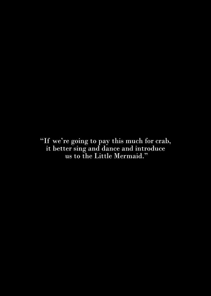 Crab and The Little Mermaid Quote