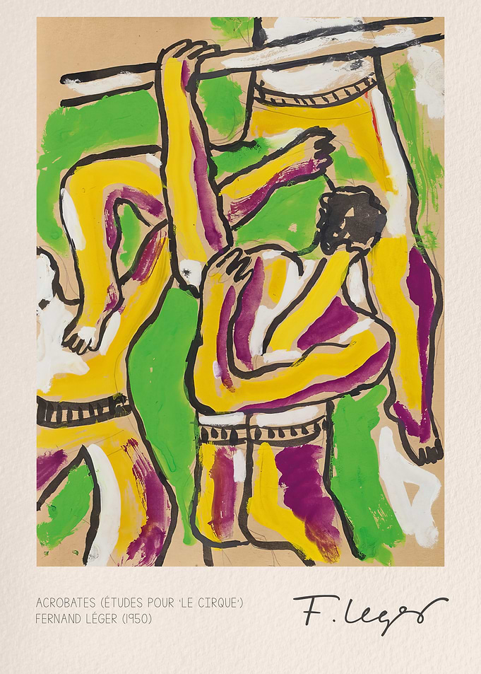 Acrobates (Études Pour Le Cirque) by Léger