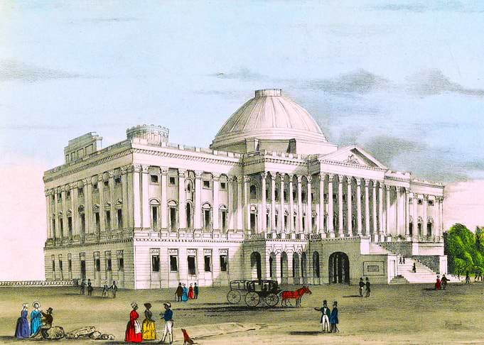 United States Capitol Building Painting