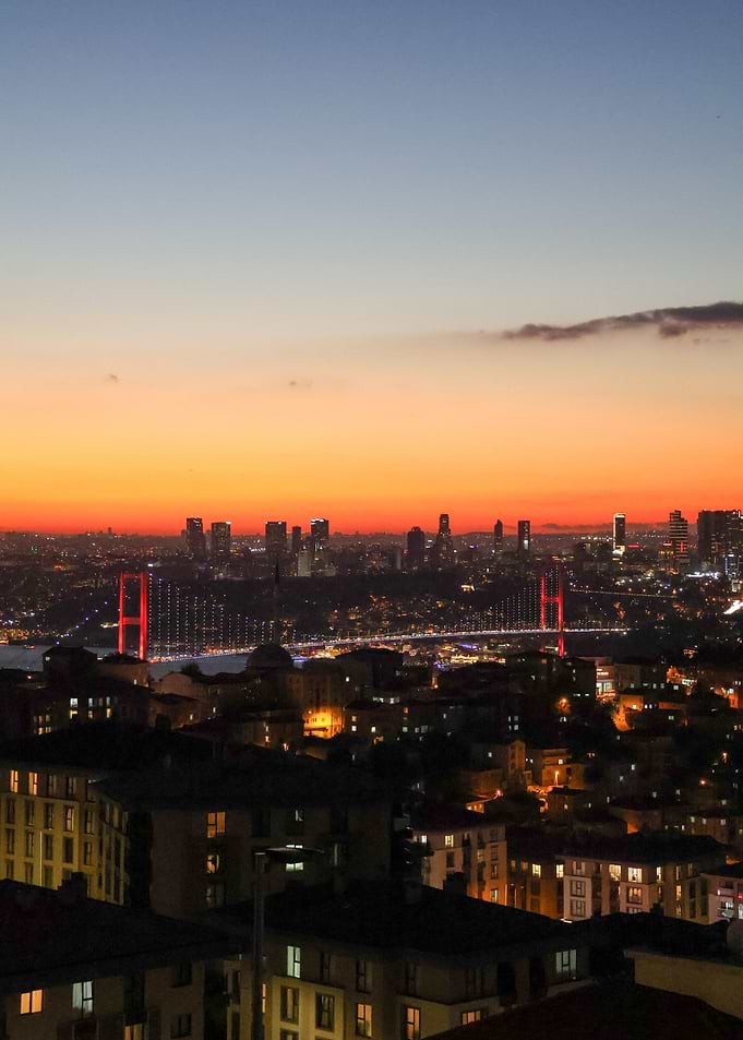 Istanbul cityscape at sunset