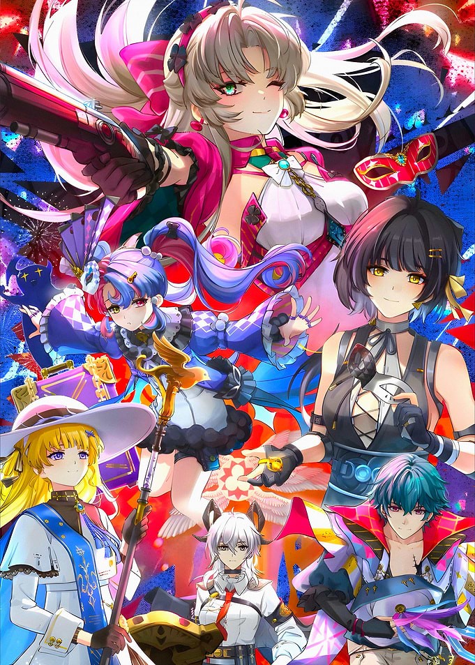 Anime Characters Group Portrait