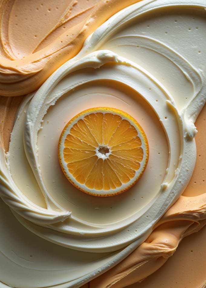 Orange Cream – Minimalist Food Art