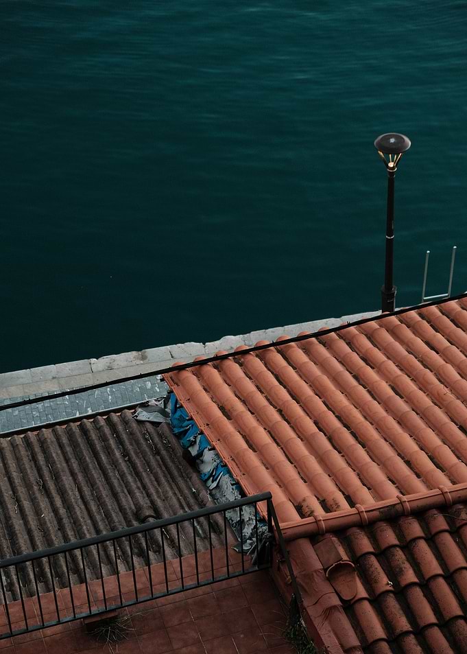 Coastal Rooftops and Ocean View