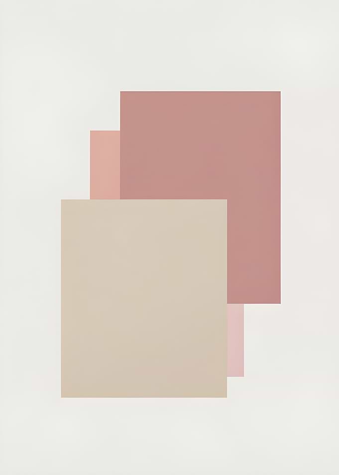 Abstract Squares in Earthy Tones