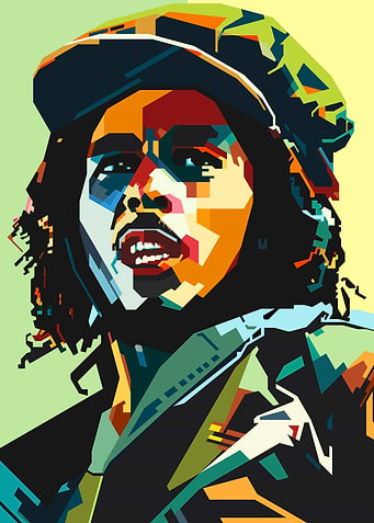 Bob Marley Pop Art Portrait