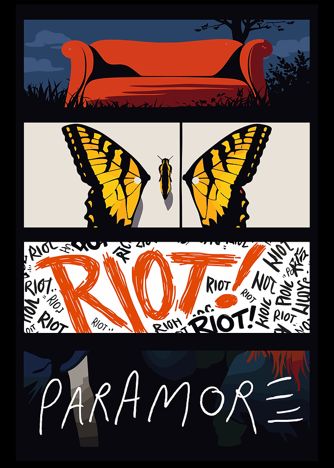 Paramore Riot! Album Cover Art
