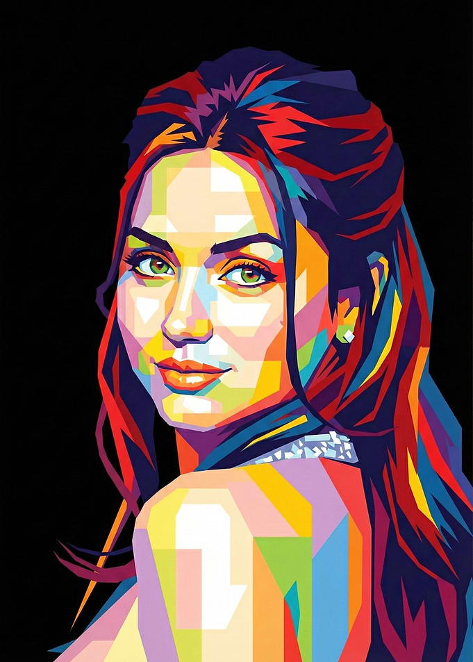Ana de Armas Pop Art Portrait