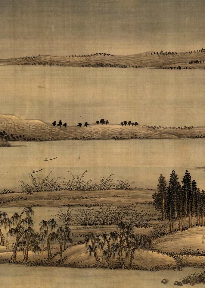 Chinese Lake Landscape Painting Wang Hui