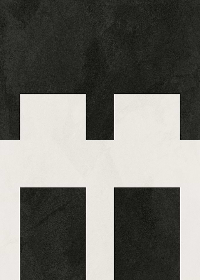 Abstract Black and White Geometric Design