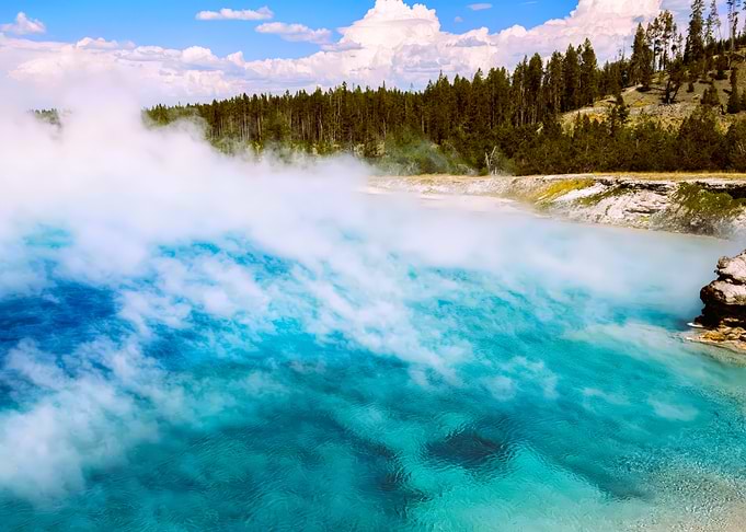 Yellowstone National Park Hot Spring