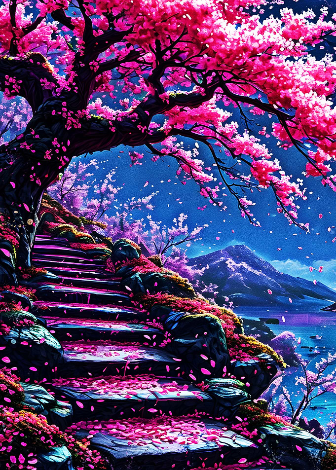 Cherry Blossom Path to Serenity